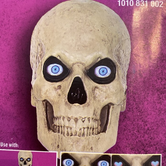 12' SKELLY Skeleton Life LCD Eyes Conversion Kit Halloween NEW - Picture 5 of 5